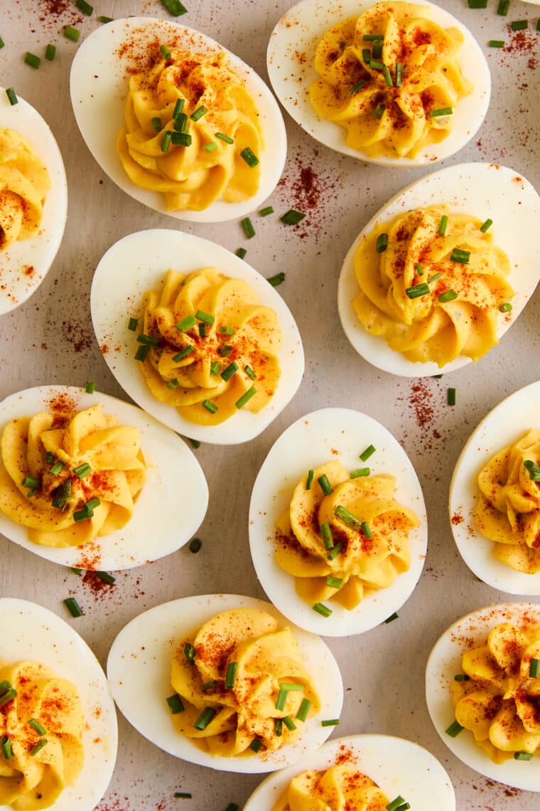 The Best Classic Deviled Eggs - An absolute crowd-favorite appetizer! Easy to make and can be prepped ahead of time. Perfect for the holidays!