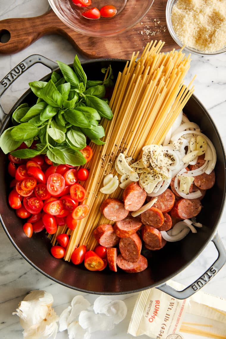 One Pot Pasta - The most simple and flavorful one pot pasta dinner with a short ingredient list. So good and so easy with minimal clean up!