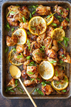 Asian Style Chicken Nuggets With Lemon Glaze