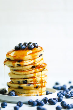 Blueberry Sour Cream Pancakes