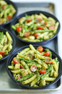 Chicken Pesto Pasta Meal Prep
