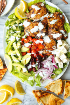 Grilled Greek Chicken Salad