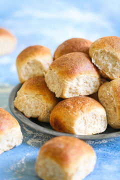 Honey Whole Wheat Dinner Rolls