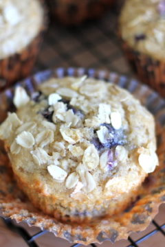 Blueberry Orange Oatmeal Muffins