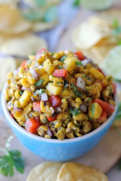 Grilled Corn Mango Salsa