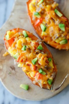 Breakfast Stuffed Sweet Potatoes