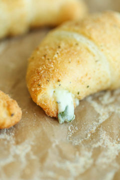 Spinach and Artichoke Dip Roll Ups