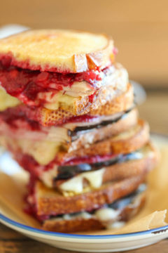Turkey Cranberry Grilled Cheese