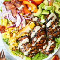 Rosemary Chicken and Peach Salad