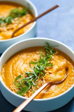 Thai Sweet Potato and Carrot Soup
